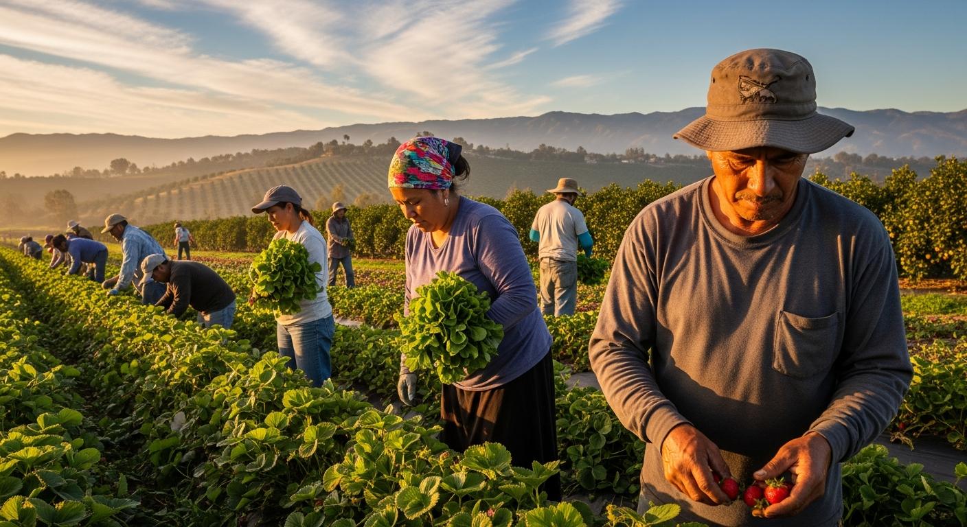 Trabalhadores em atividade agrícola